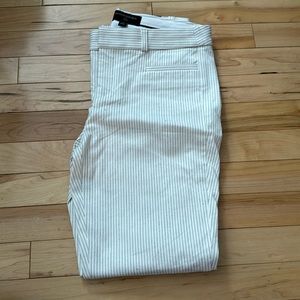 Women’s white pin strip pants